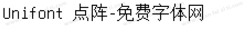Unifont 点阵字体转换